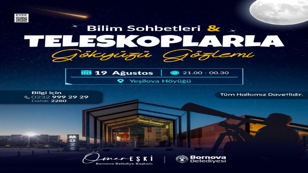 G�ky�z� merakl�lar� teleskop ba��nda bulu�uyor