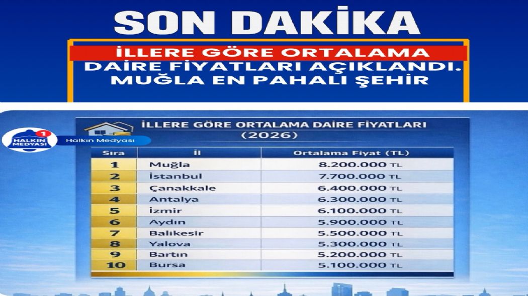 T�rkiye Genelinde Konut Fiyatlar� 5 Milyon TL�yi A�t�,